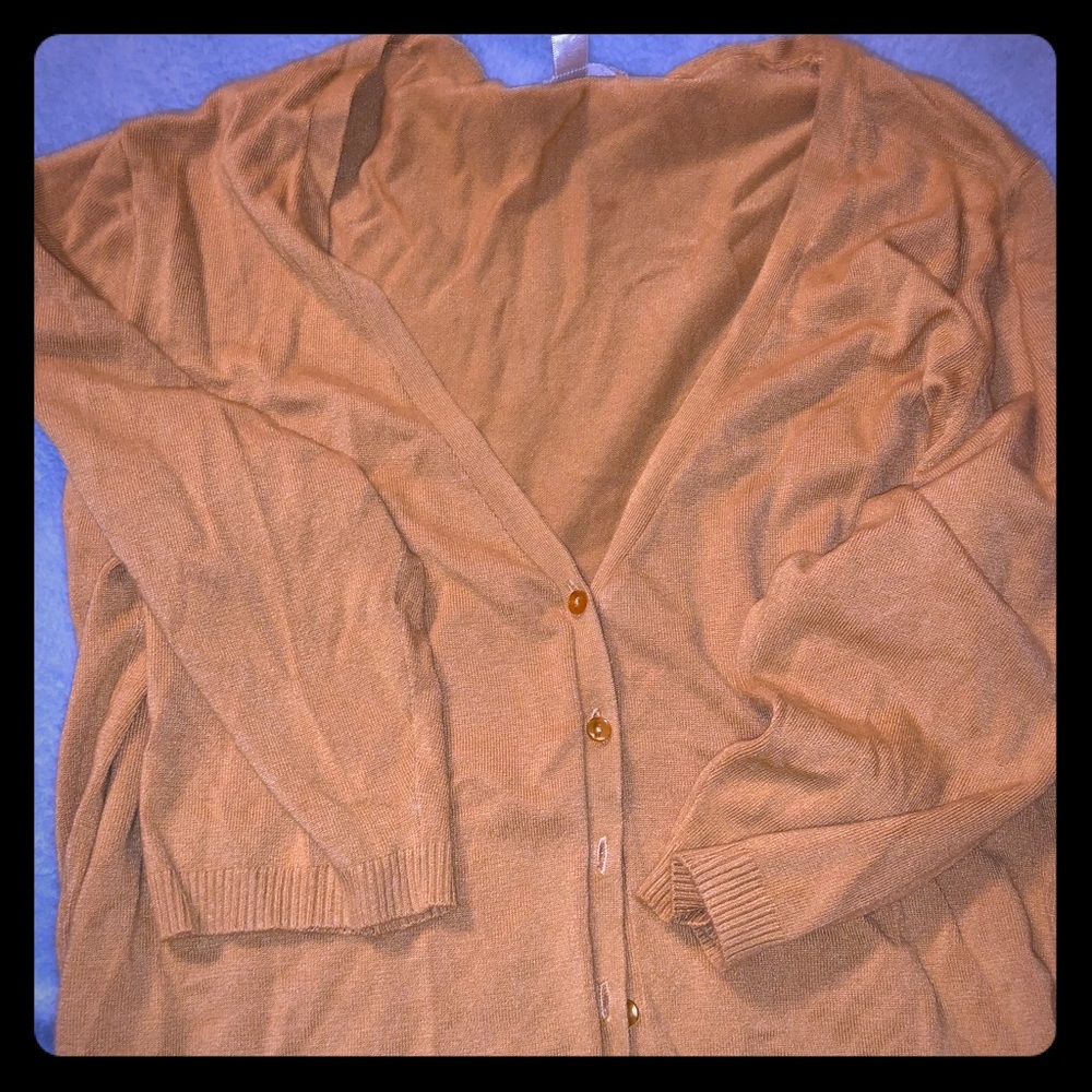 Yellow gold Dressbarn cardigan